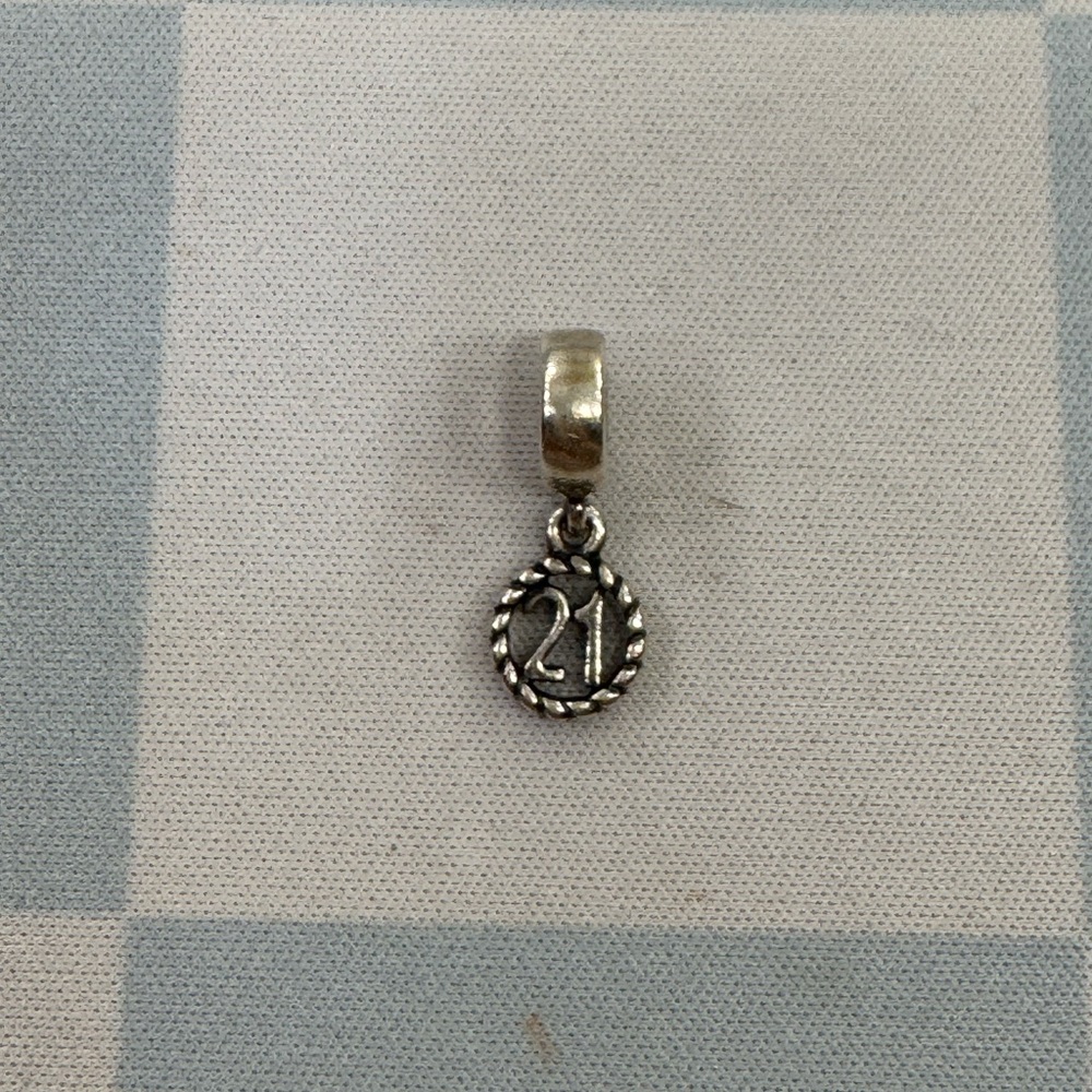 Pandora '21' Milestone Birthday Dangle SS .925 Charm